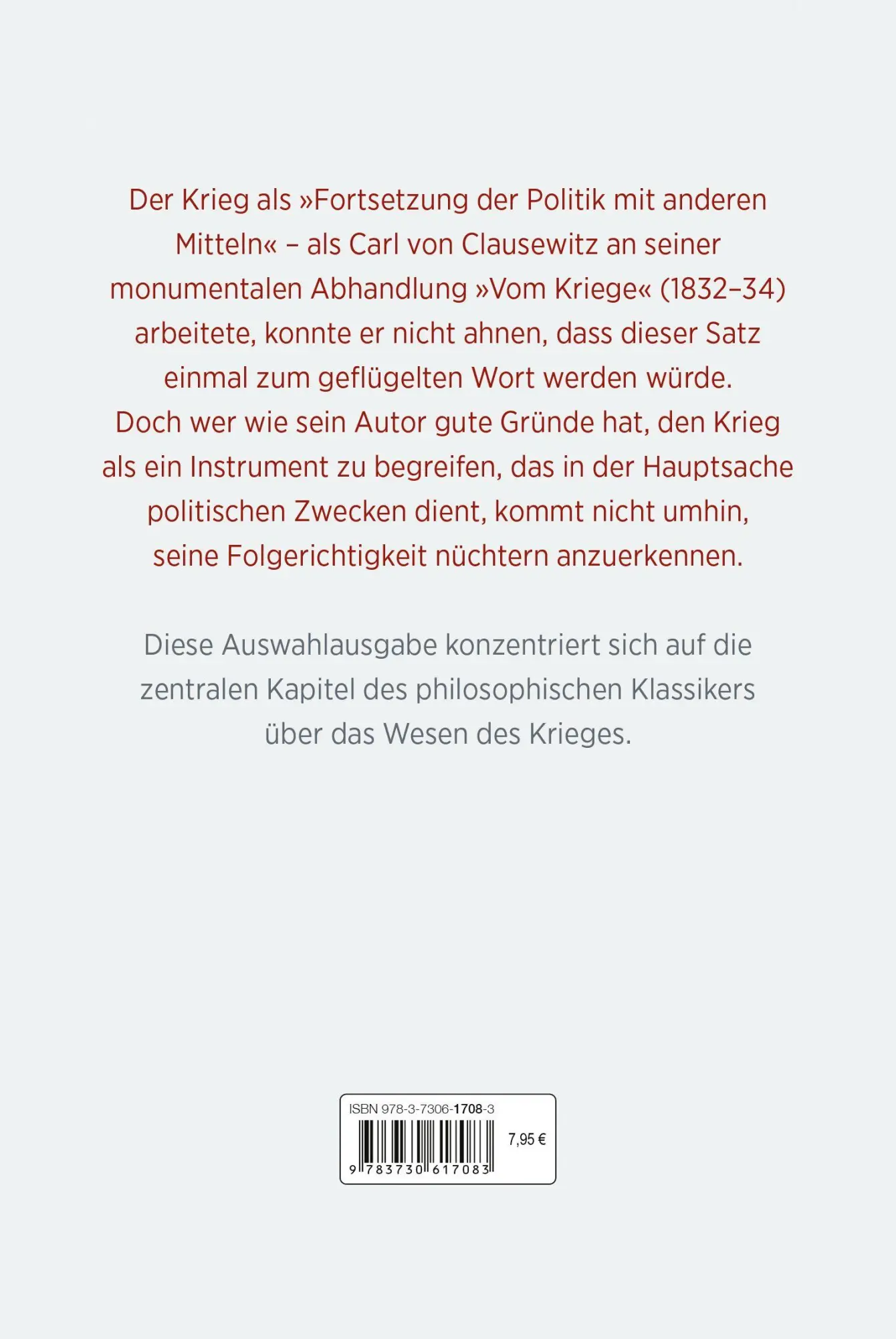 Bild: 9783730617083 | Vom Kriege | Carl Von Clausewitz | Buch | 384 S. | Deutsch | 2026