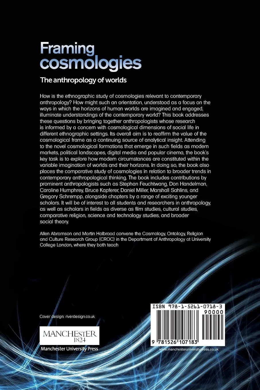 Rückseite: 9781526107183 | Framing cosmologies | The anthropology of worlds | Abramson (u. a.)