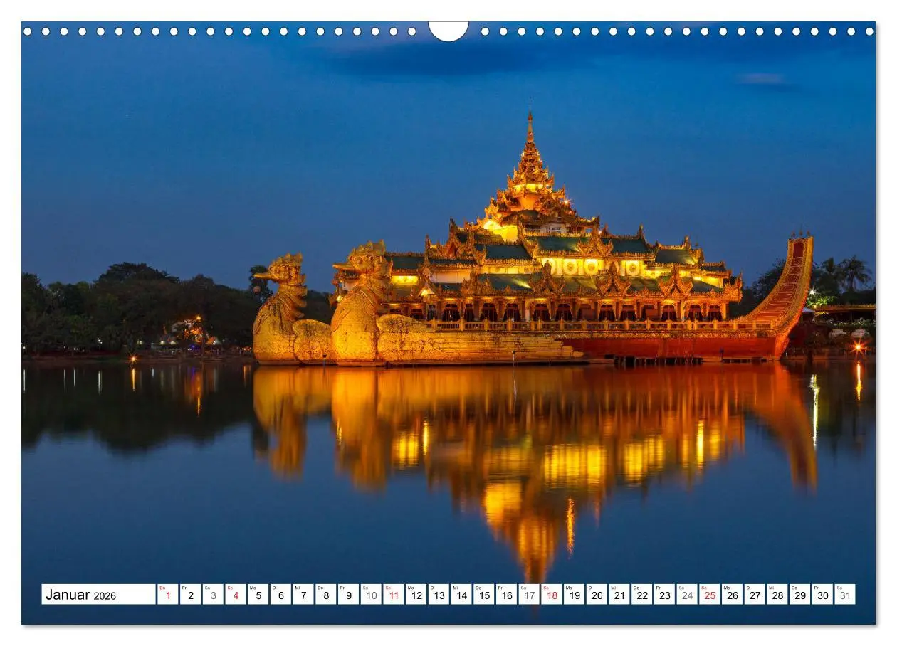 Bild: 9783457537183 | Wunderbares Myanmar (Wandkalender 2026 DIN A3 quer), CALVENDO...