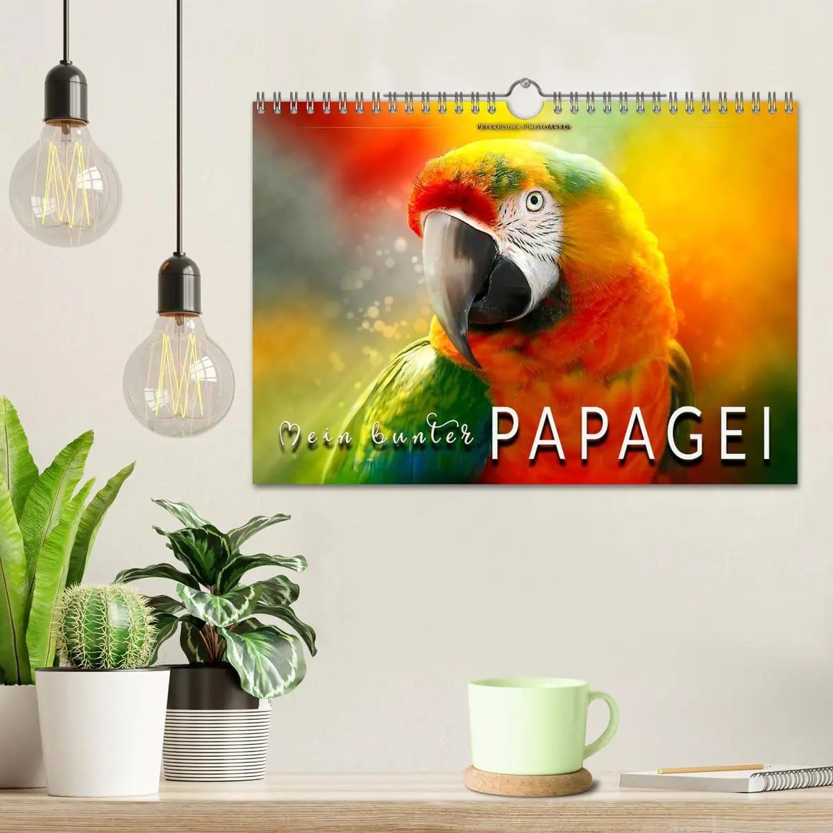 Bild: 9783457847183 | Mein bunter Papagei (Wandkalender 2026 DIN A4 quer), CALVENDO...