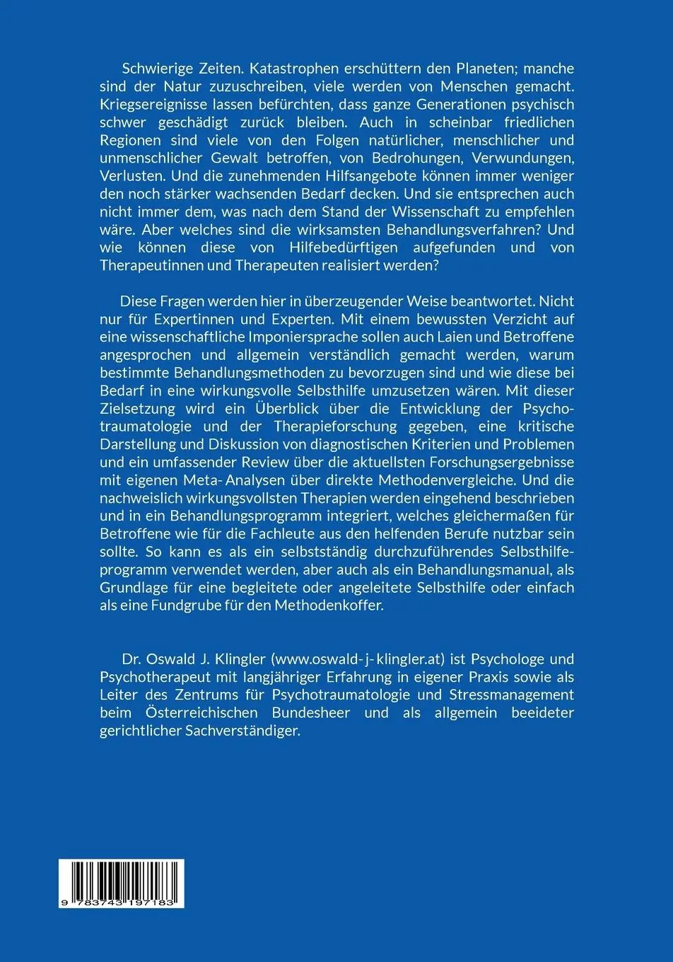 Rückseite: 9783743197183 | Seelische Verwundungen | Oswald J. Klingler | Taschenbuch | 304 S.