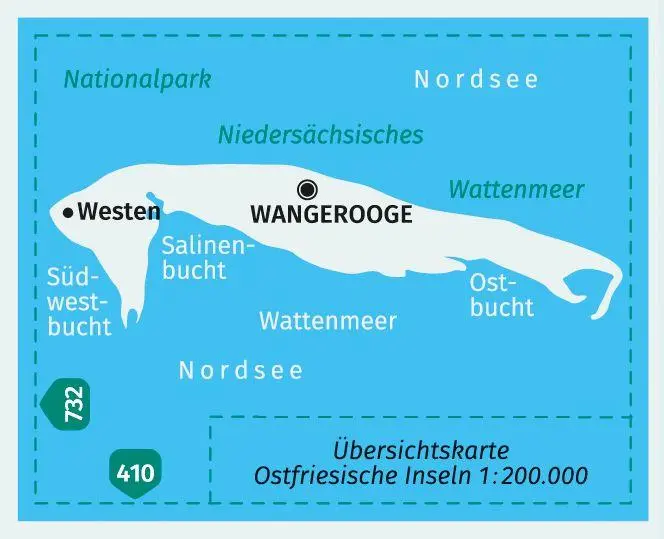 Bild: 9783991217183 | KOMPASS Wanderkarte 733 Wangerooge im Nationalpark...