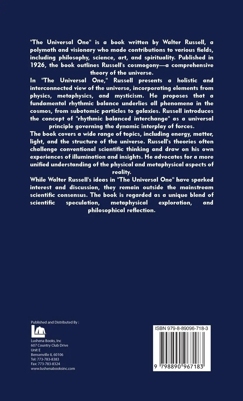 Rückseite: 9798890967183 | The Universal One | Walter Russell | Buch | Englisch | 2024