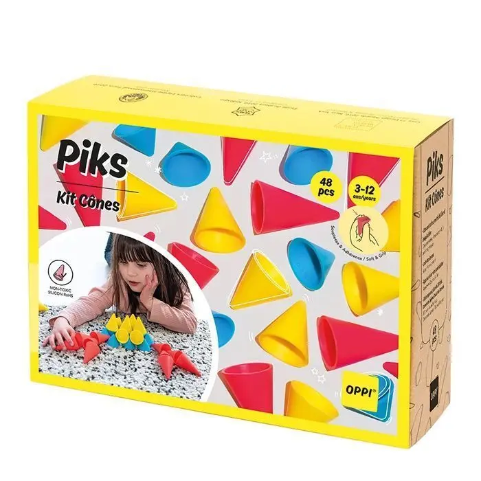 Cover: 3770012737283 | OPPI TOYS - Piks Stapelspielzeug Kegelset 48-teilig | Deutsch | 2025