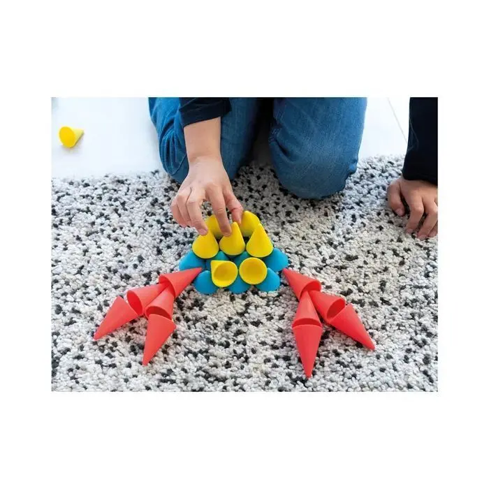 Bild: 3770012737283 | OPPI TOYS - Piks Stapelspielzeug Kegelset 48-teilig | Deutsch | 2025