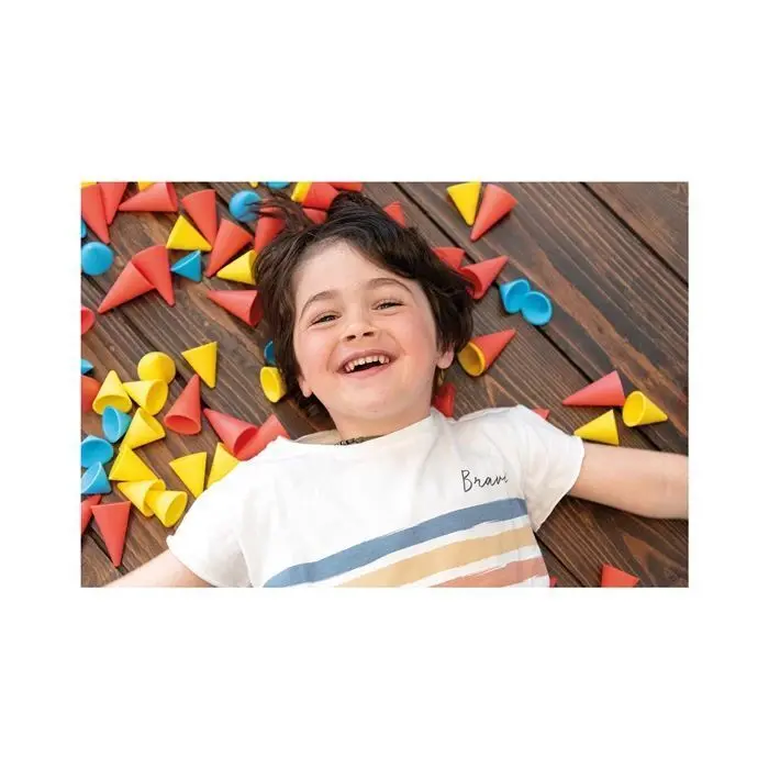 Bild: 3770012737283 | OPPI TOYS - Piks Stapelspielzeug Kegelset 48-teilig | Deutsch | 2025