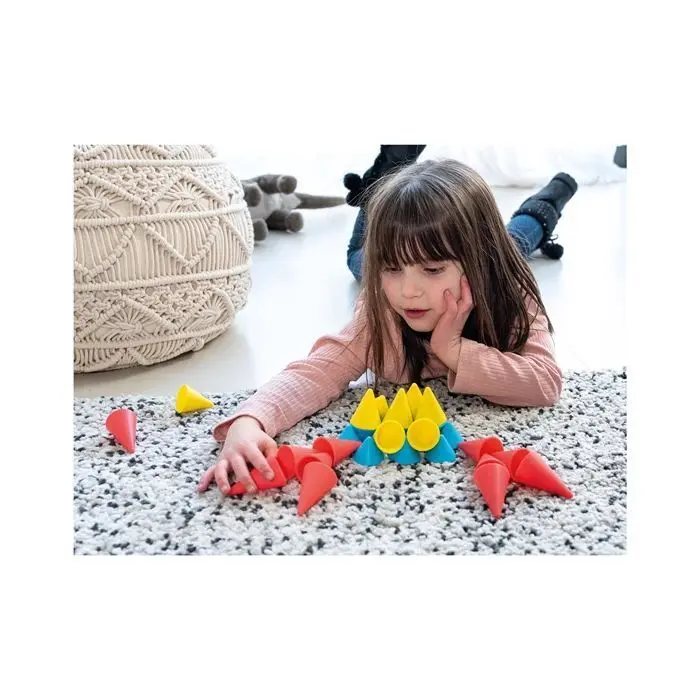 Bild: 3770012737283 | OPPI TOYS - Piks Stapelspielzeug Kegelset 48-teilig | Deutsch | 2025