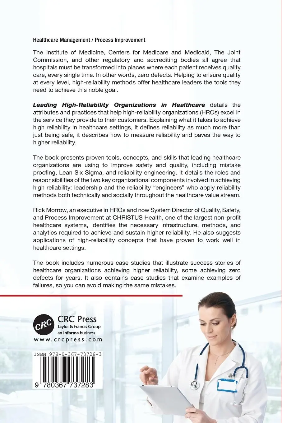 Rückseite: 9780367737283 | Leading High-Reliability Organizations in Healthcare | Richard Morrow
