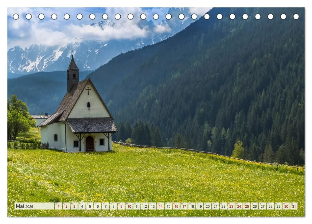 Bild: 9783457387283 | MAGISCHES SÜDTIROL (Tischkalender 2026 DIN A5 quer), CALVENDO...