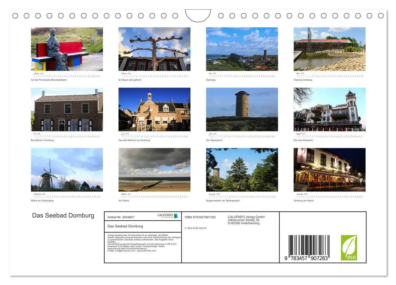 Bild: 9783457907283 | Das Seebad Domburg (Wandkalender 2026 DIN A4 quer), CALVENDO...
