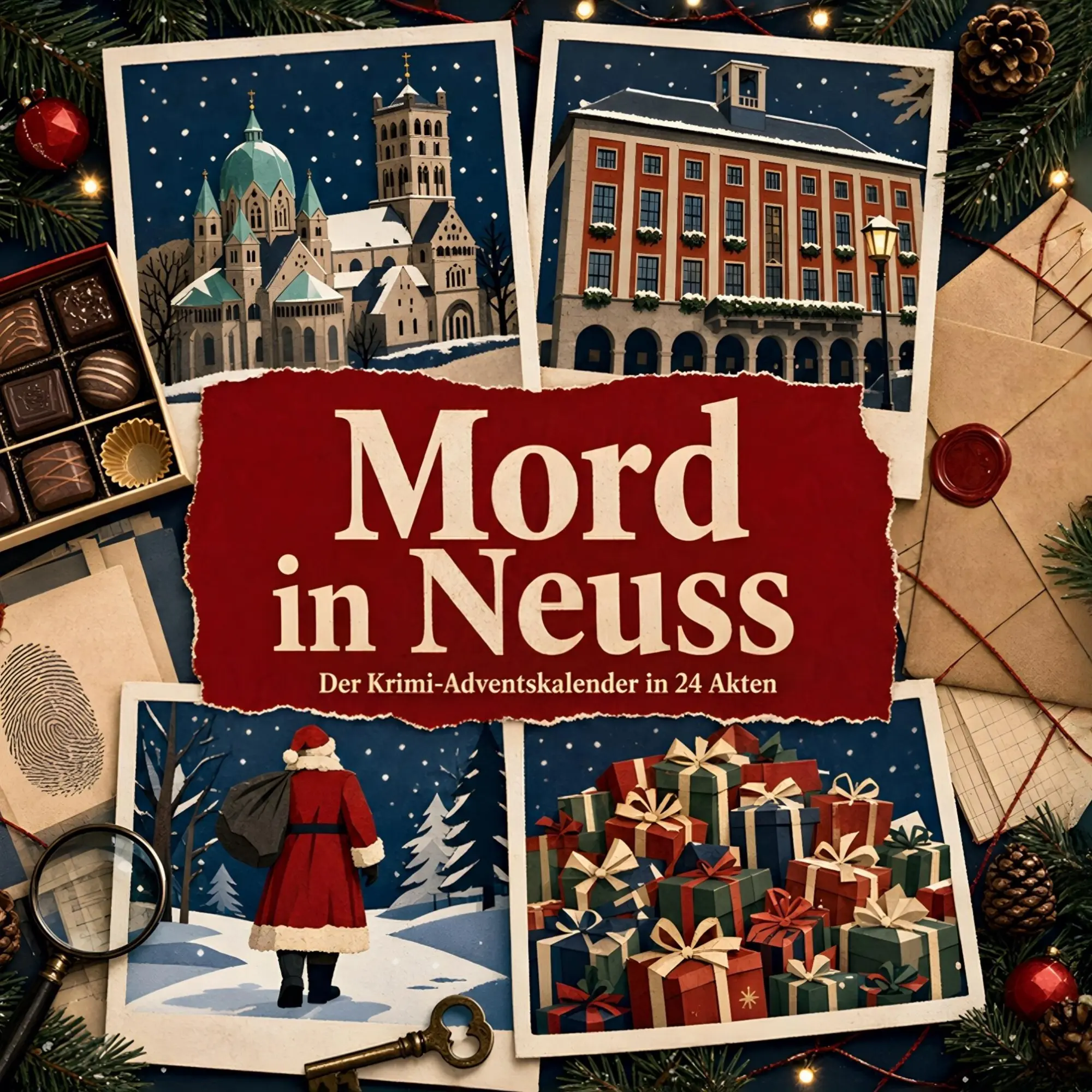 Cover: 9783696117283 | Mord in Neuss | Der Krimi-Adventskalender in 24 Akten | Felix Neumann