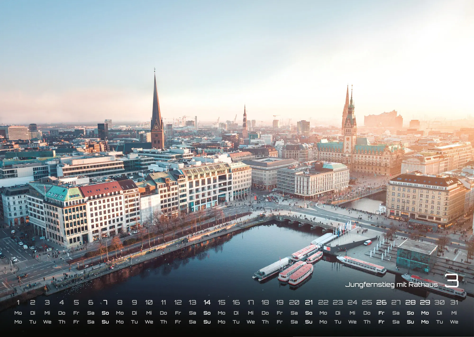 Bild: 9783986737283 | Hamburg - Zwischen Speicherstadt und Alster - 2027 - Kalender DIN A3