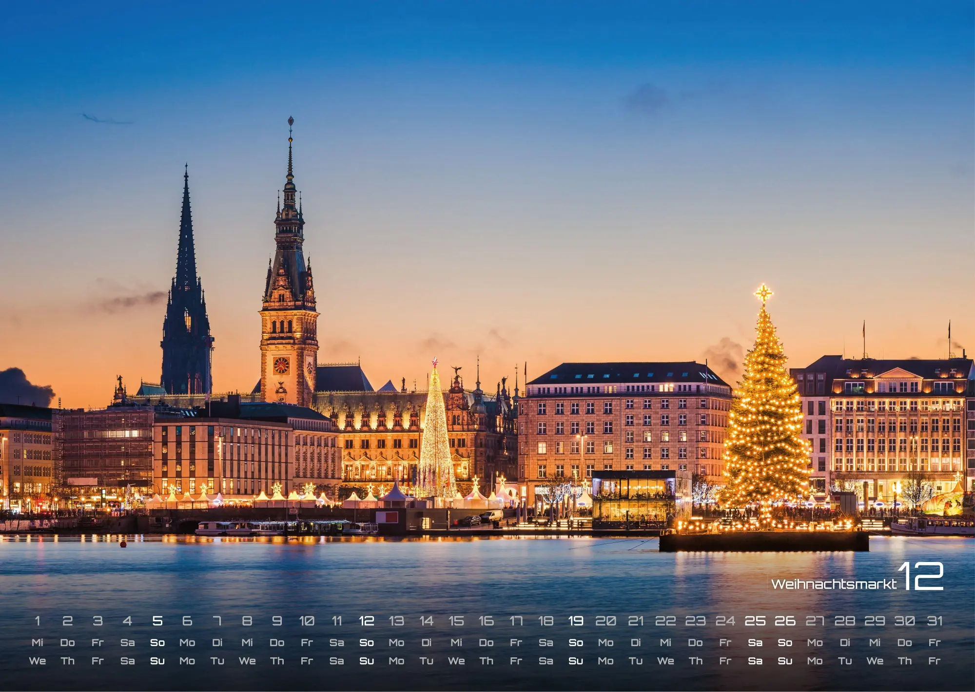 Bild: 9783986737283 | Hamburg - Zwischen Speicherstadt und Alster - 2027 - Kalender DIN A3