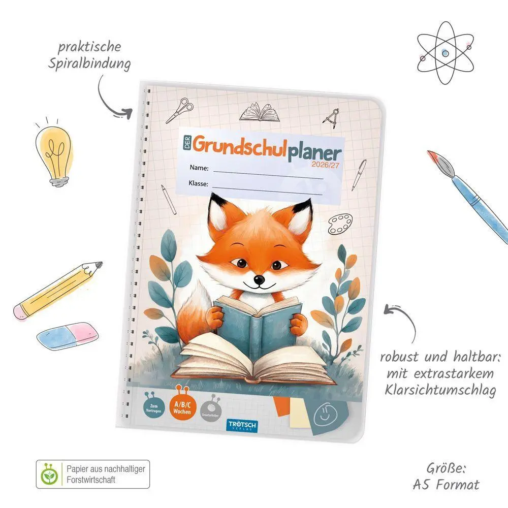 Bild: 9783988027283 | TRÖTSCH - Grundschulplaner Fuchs 26/27 | Trötsch Verlag GmbH &amp; Co. KG