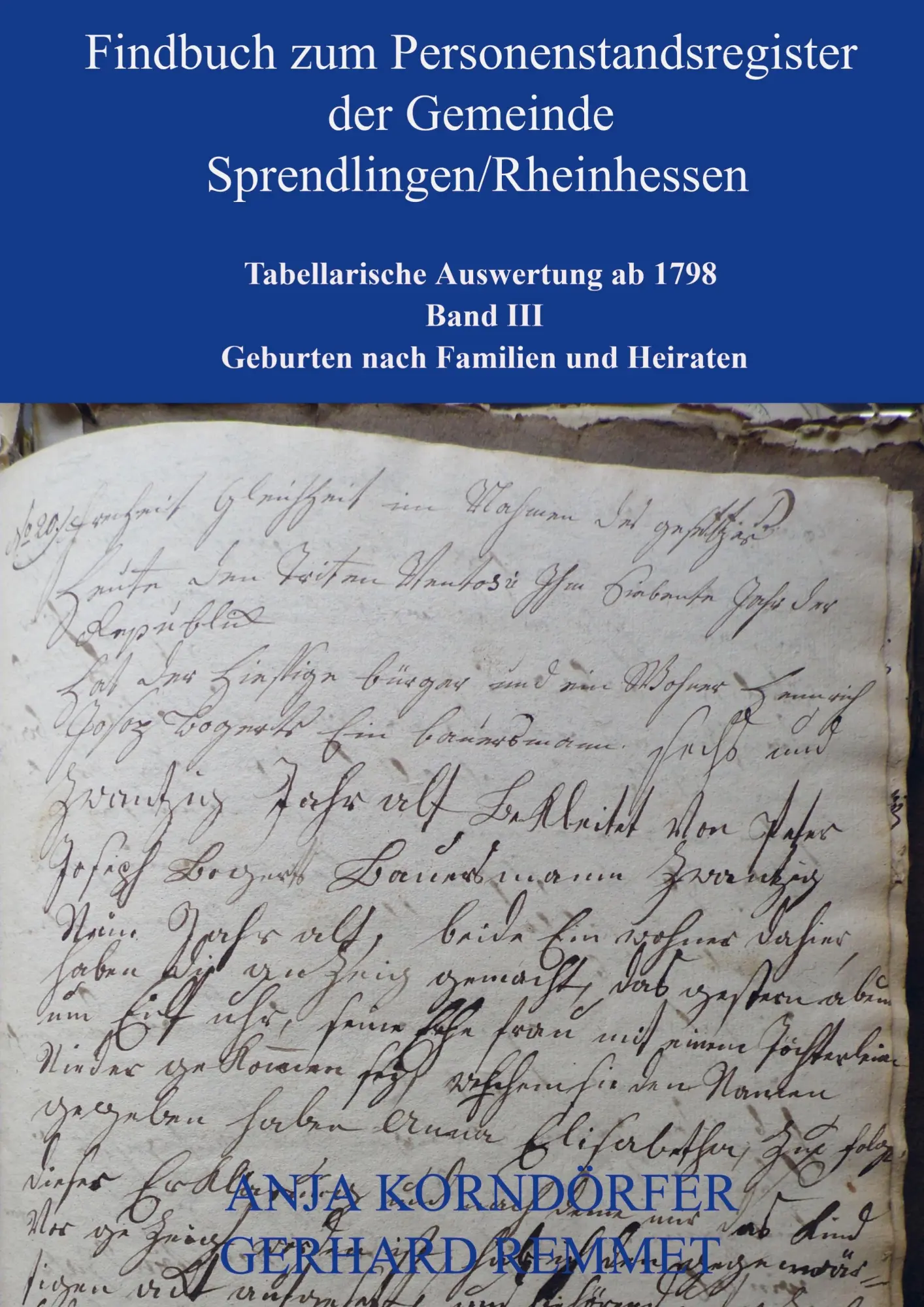 Cover: 9789403607283 | Findbuch zum Personenstandsregister der Gemeinde...