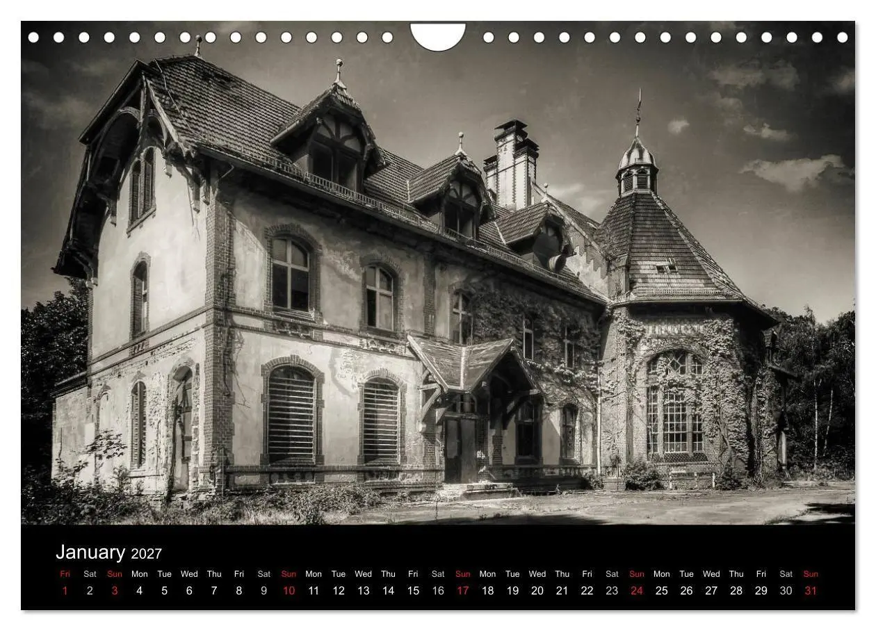 Bild: 9783569937383 | Abandoned Places Haunted Houses (Wall Calendar 2027 DIN A4...