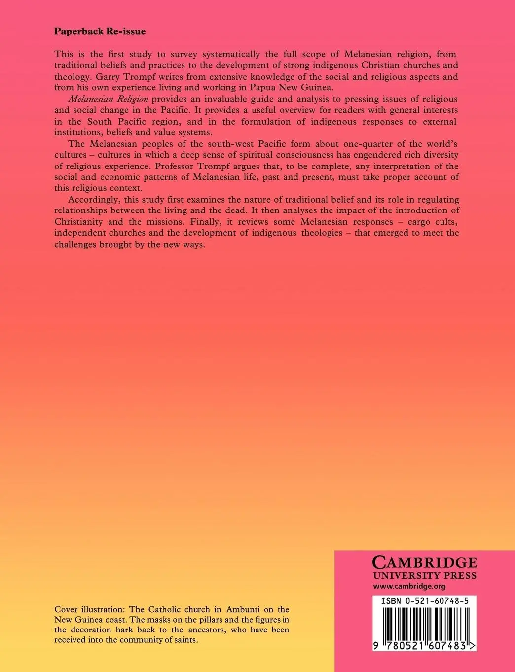 Rückseite: 9780521607483 | Melanesian Religion | Garry W. Trompf | Taschenbuch | Englisch | 2004