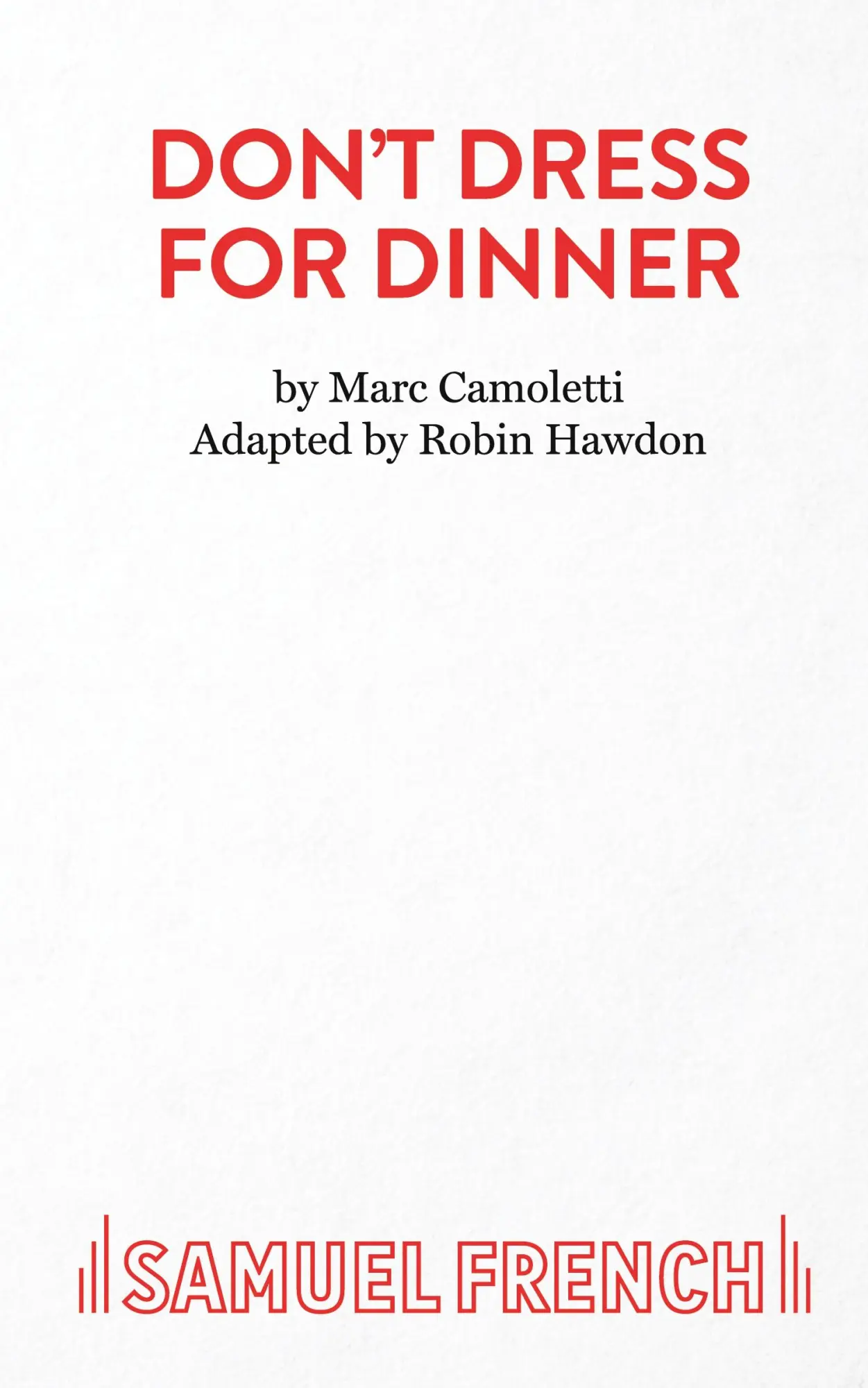 Cover: 9780573017483 | Don't Dress for Dinner | Marc Camoletti | Taschenbuch | Englisch