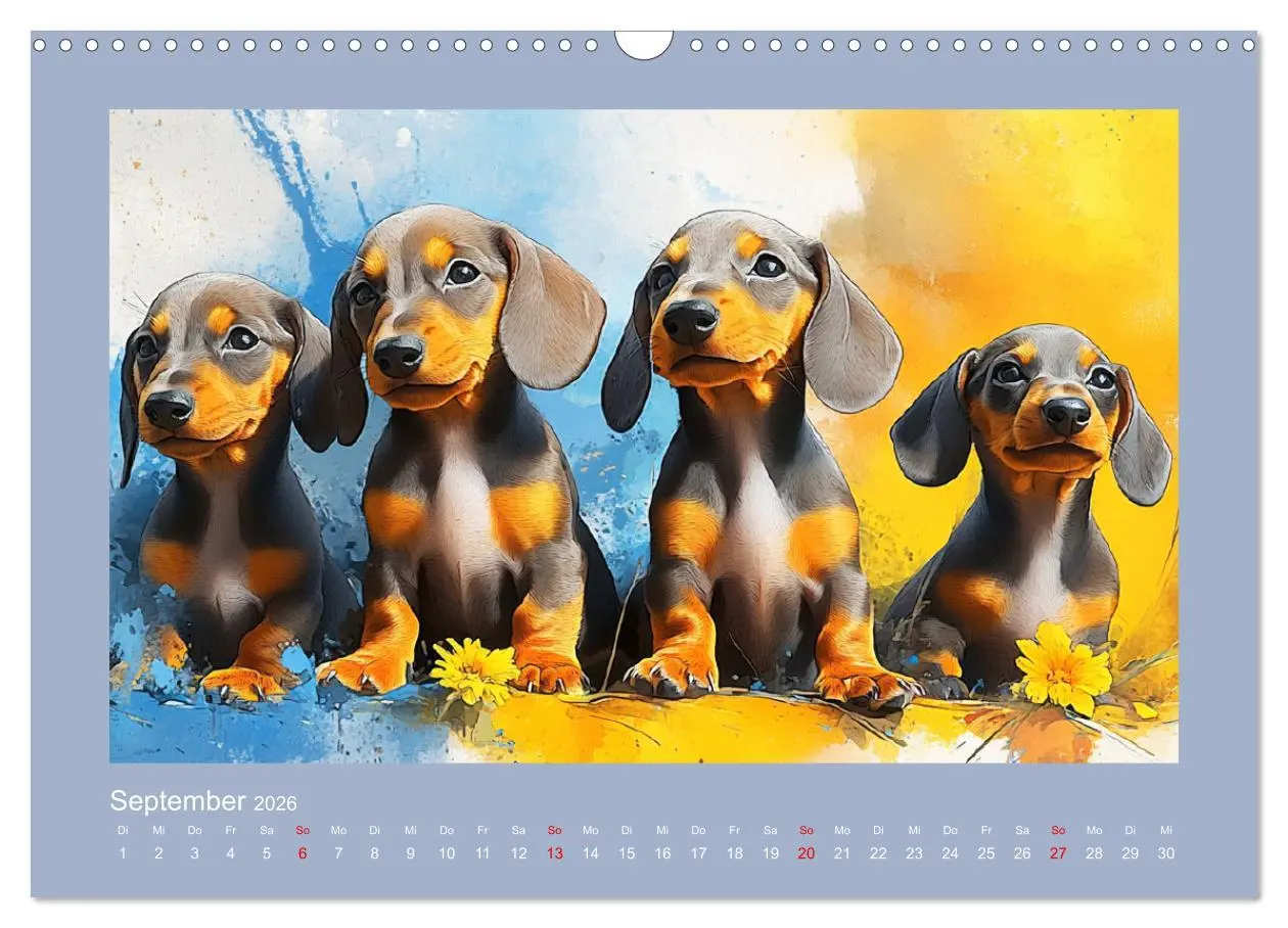 Bild: 9783457297483 | Dackelzauber. Charmante Begleiter im lieblichen Aquarell-Stil...
