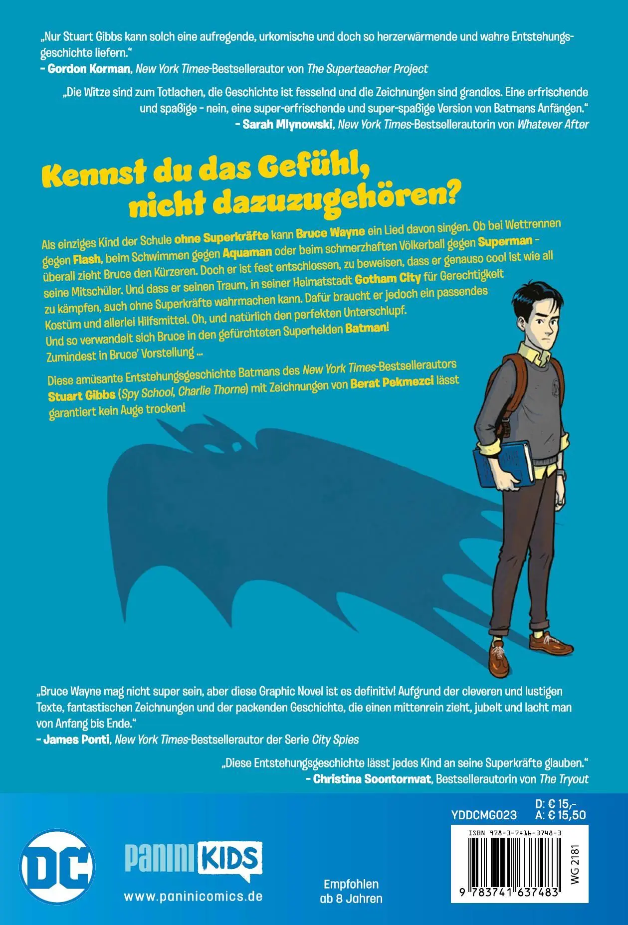 Rückseite: 9783741637483 | Bruce Wayne: Gar nicht super | Stuart Gibbs (u. a.) | Taschenbuch