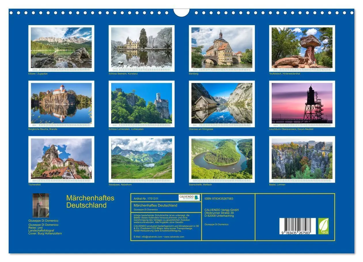 Bild: 9783435267583 | Märchenhaftes Deutschland (Wandkalender 2025 DIN A3 quer), CALVENDO...
