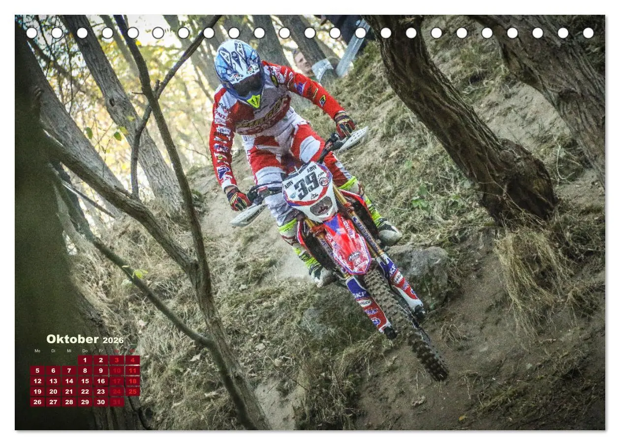 Bild: 9783457667583 | Enduro Mit Speed durch`s Gelände (Tischkalender 2026 DIN A5 quer),...