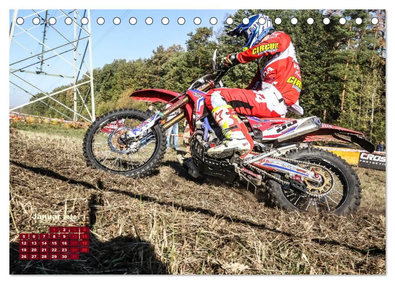 Bild: 9783457667583 | Enduro Mit Speed durch`s Gelände (Tischkalender 2026 DIN A5 quer),...