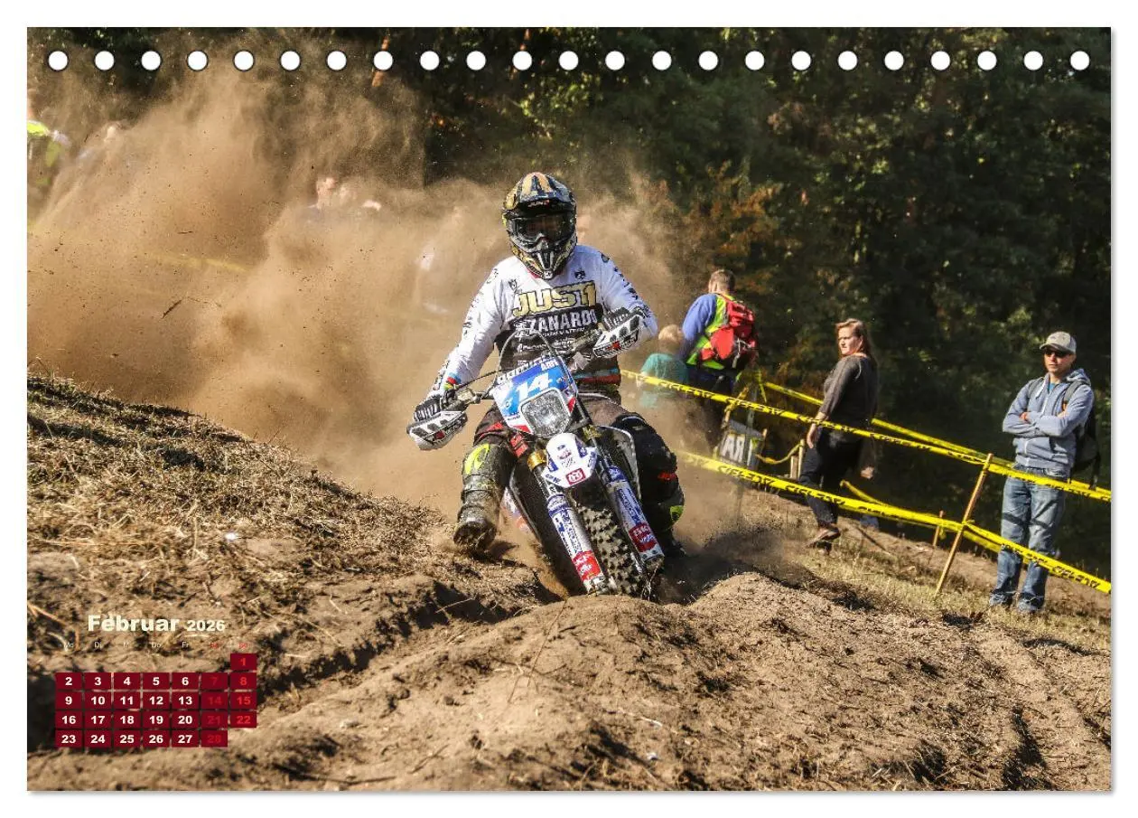 Bild: 9783457667583 | Enduro Mit Speed durch`s Gelände (Tischkalender 2026 DIN A5 quer),...
