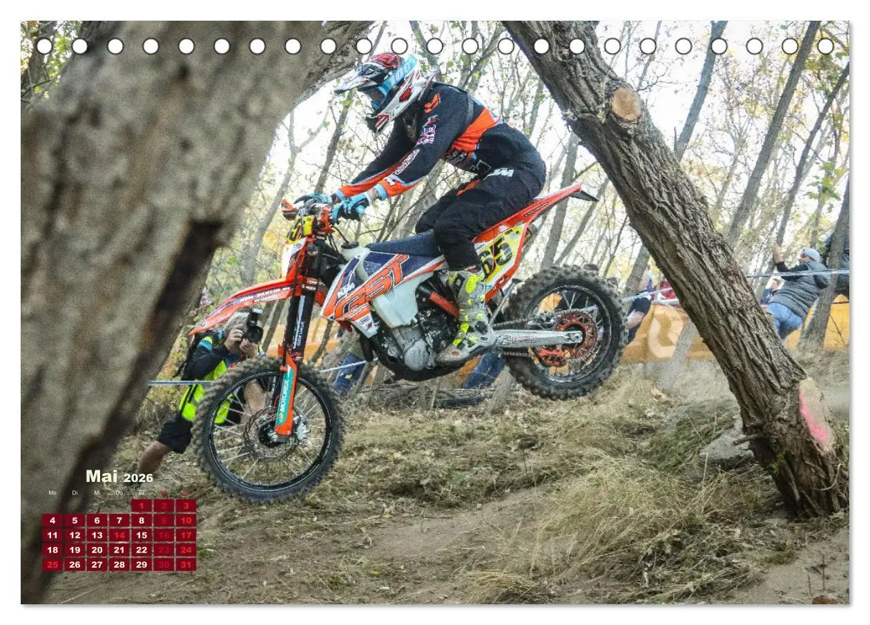 Bild: 9783457667583 | Enduro Mit Speed durch`s Gelände (Tischkalender 2026 DIN A5 quer),...