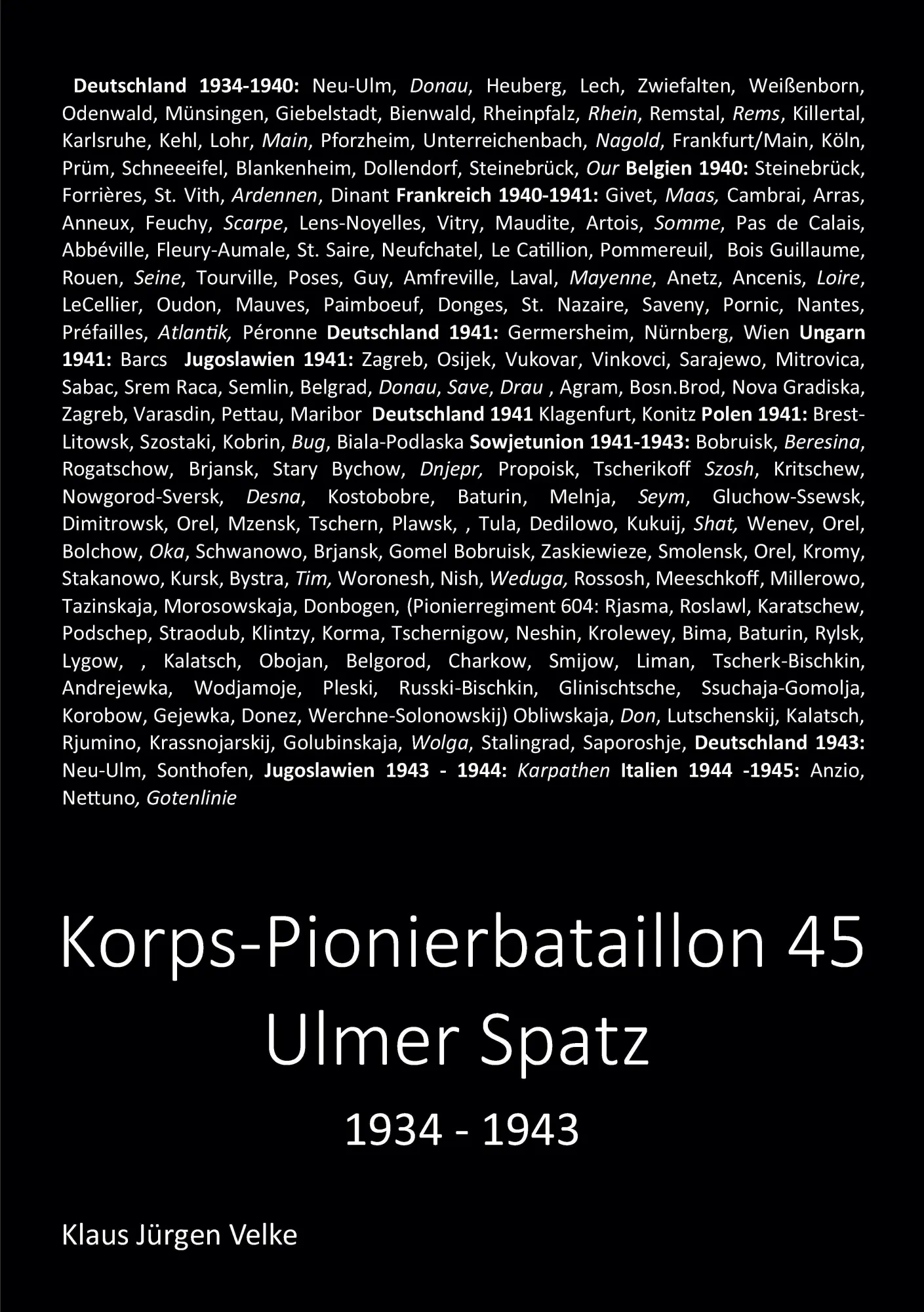 Cover: 9783567007583 | Das Korps-Pionierbataillon 45 Ulmer Spatz 1934-1943 | Velke | Buch