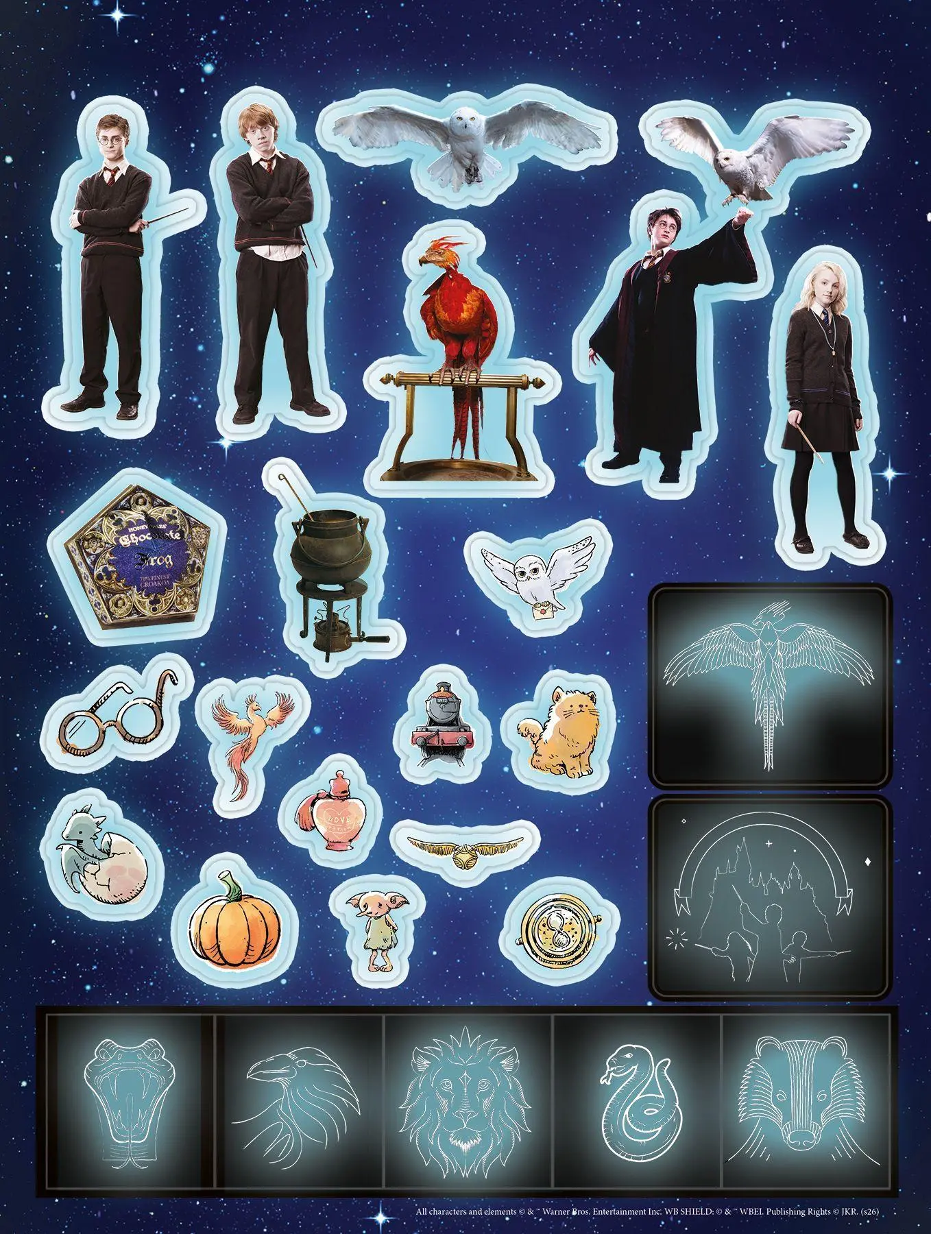 Bild: 9783833247583 | Harry Potter: Der offizielle Glow-in-the-Dark-Stickerzauber | Panini