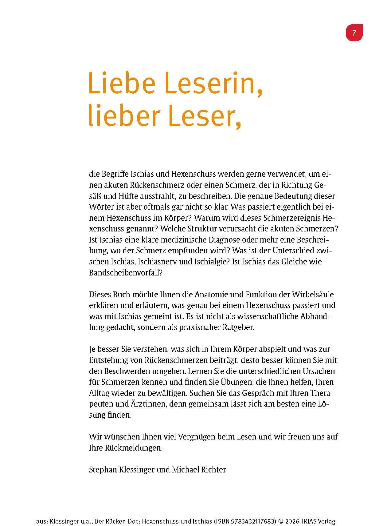 Bild: 9783432117683 | Der Rücken-Doc: Hexenschuss und Ischias | Stephan Klessinger (u. a.)