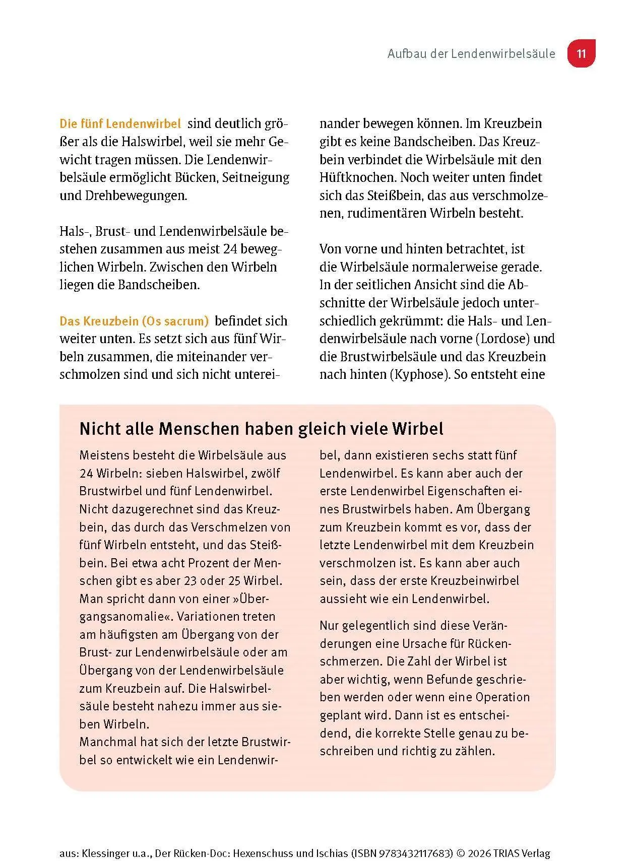 Bild: 9783432117683 | Der Rücken-Doc: Hexenschuss und Ischias | Stephan Klessinger (u. a.)