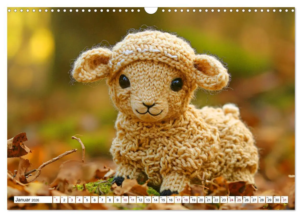 Bild: 9783457347683 | Strick-Safari - Gestrickte Tiere zum Verlieben (Wandkalender 2026...