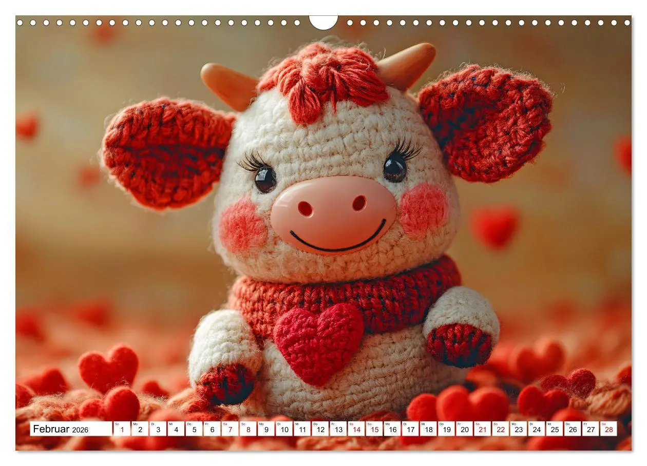 Bild: 9783457347683 | Strick-Safari - Gestrickte Tiere zum Verlieben (Wandkalender 2026...