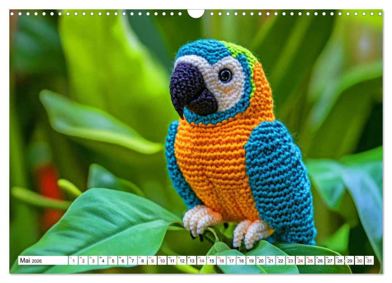 Bild: 9783457347683 | Strick-Safari - Gestrickte Tiere zum Verlieben (Wandkalender 2026...