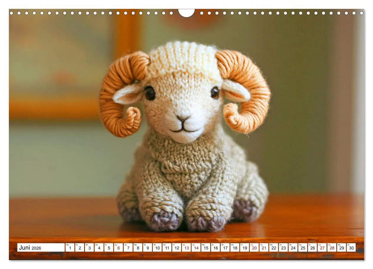 Bild: 9783457347683 | Strick-Safari - Gestrickte Tiere zum Verlieben (Wandkalender 2026...