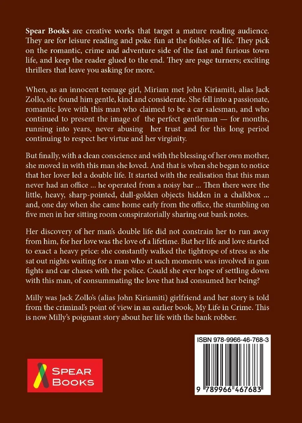 Rückseite: 9789966467683 | My Life with a Criminal | John Kiriamiti | Taschenbuch | Englisch
