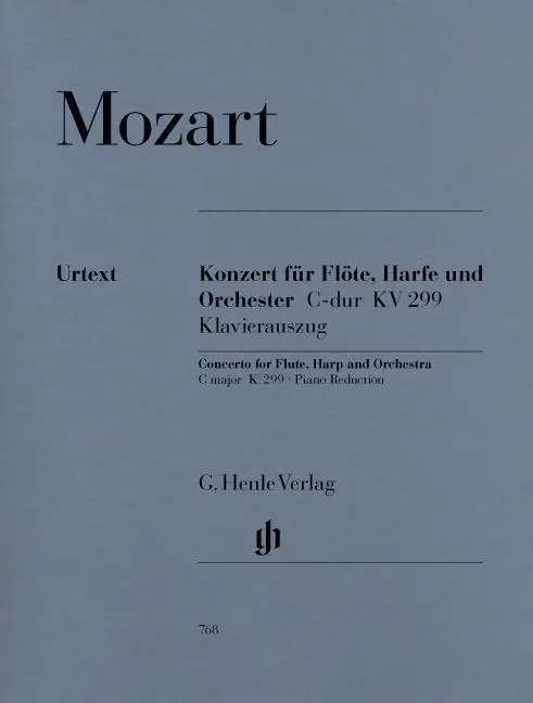 Cover: 9790201807683 | Concerto For Flute, Harp And Orchestra C Major | Adorján (u. a.)