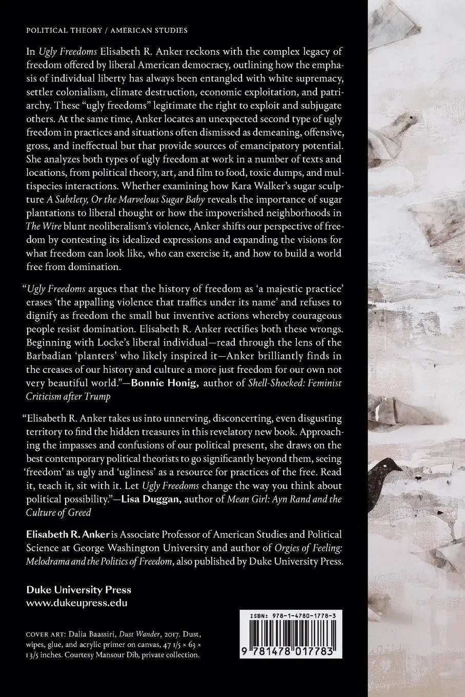 Rückseite: 9781478017783 | Ugly Freedoms | Elisabeth R. Anker | Taschenbuch | Englisch | 2022