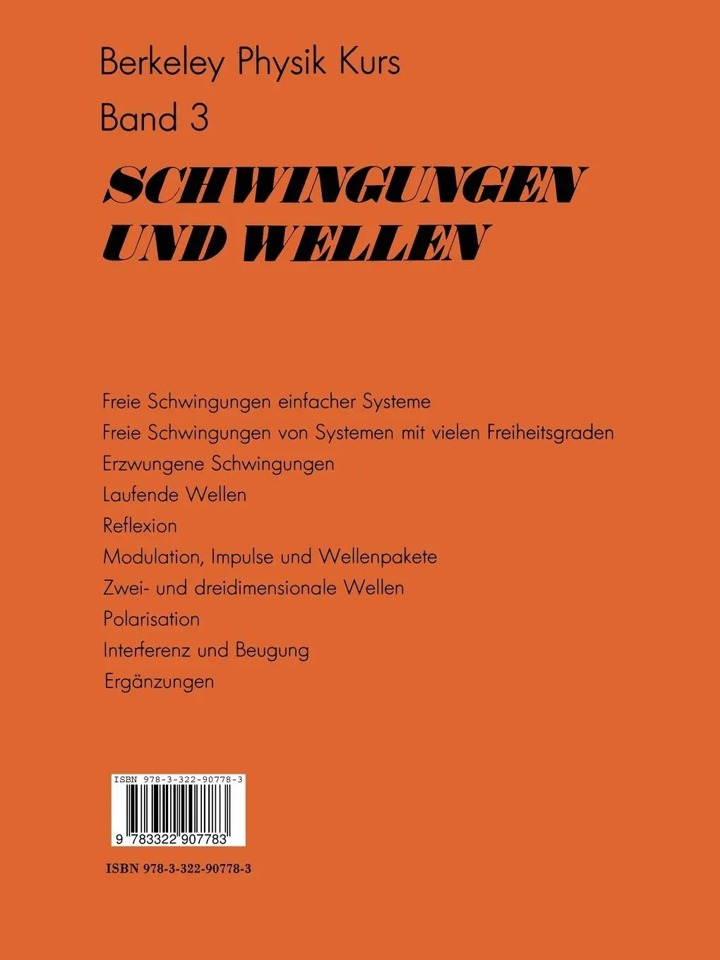 Rückseite: 9783322907783 | Schwingungen und Wellen | Frank S. Jr. Crawford | Taschenbuch | xv