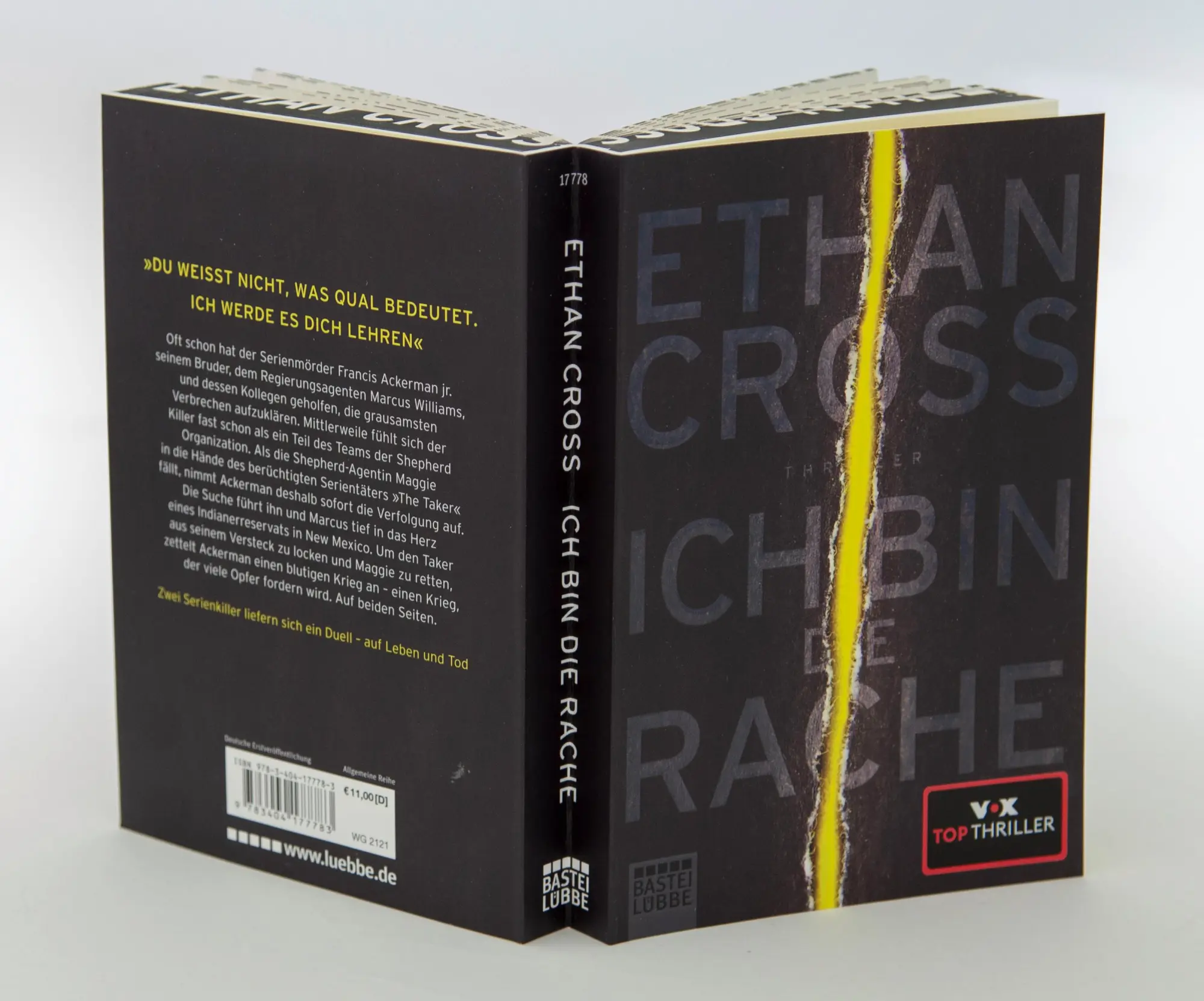 Bild: 9783404177783 | Ich bin die Rache | Thriller | Ethan Cross | Taschenbuch | 496 S.