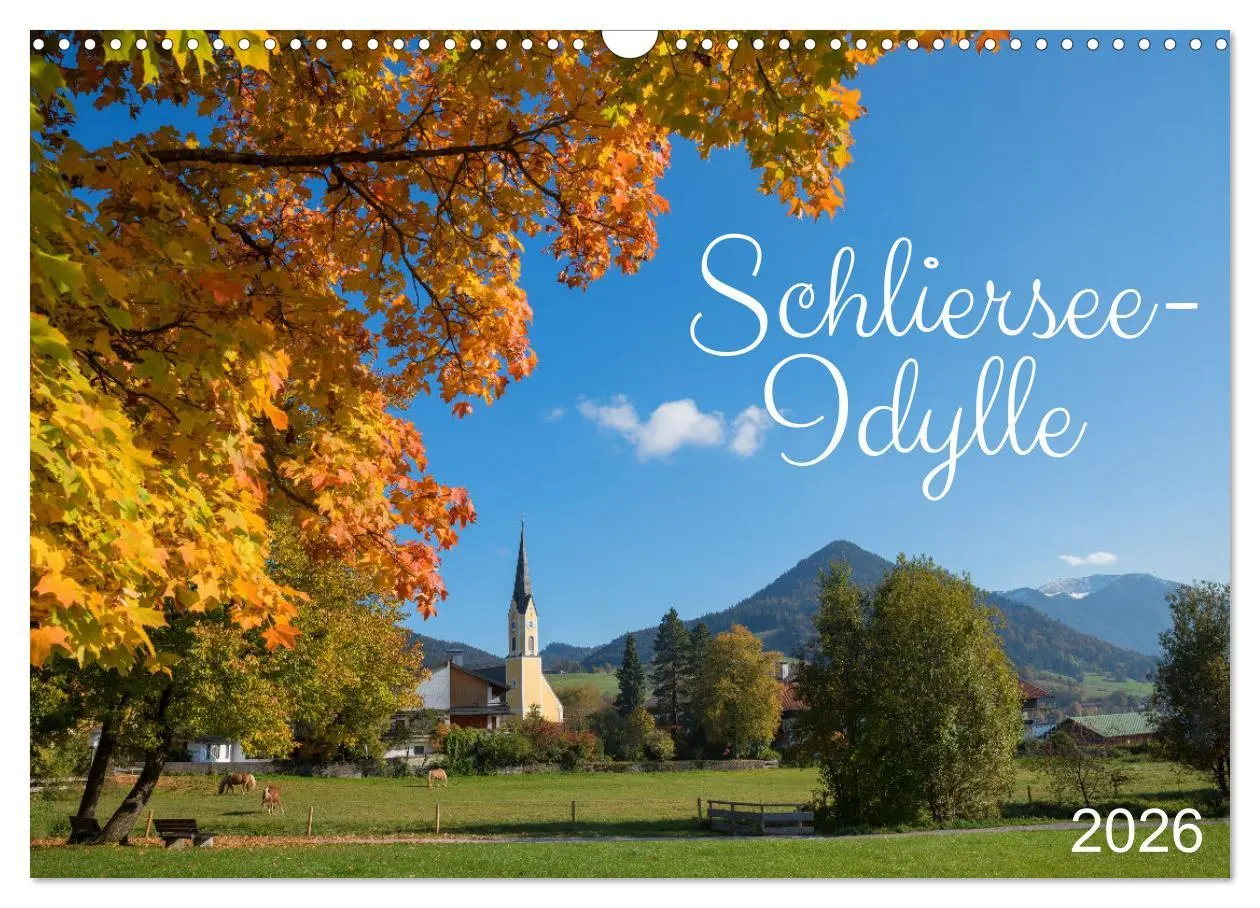 Cover: 9783457267783 | Schliersee-Idylle (Wandkalender 2026 DIN A3 quer), CALVENDO...