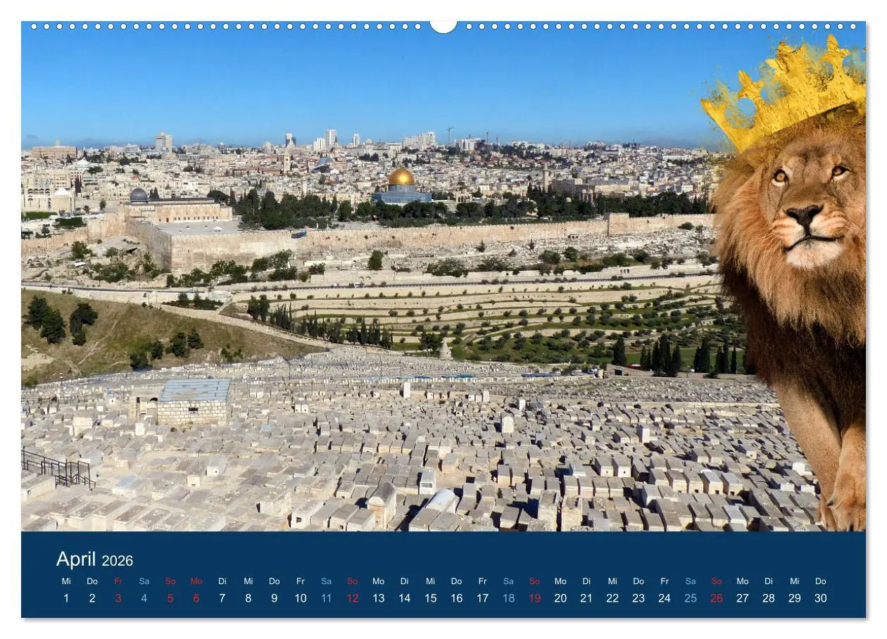 Bild: 9783457577783 | Geliebtes Jerusalem (Wandkalender 2026 DIN A2 quer), CALVENDO...