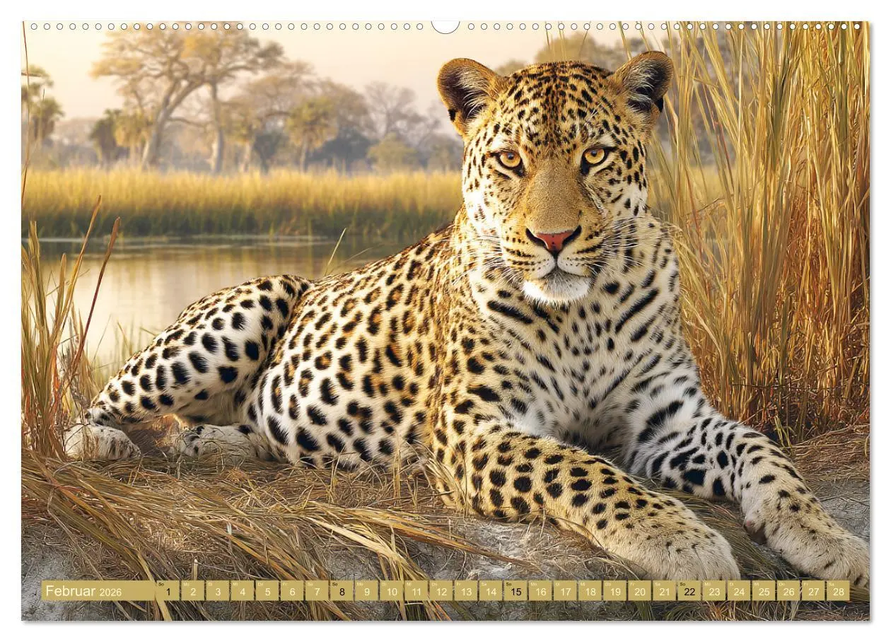 Bild: 9783457647783 | Leoparden. Meister der Jagd im seidigen Fleckenfell (Wandkalender...