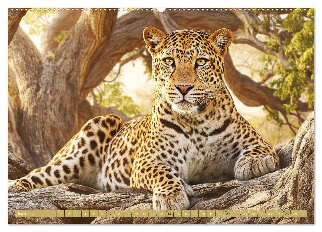 Bild: 9783457647783 | Leoparden. Meister der Jagd im seidigen Fleckenfell (Wandkalender...