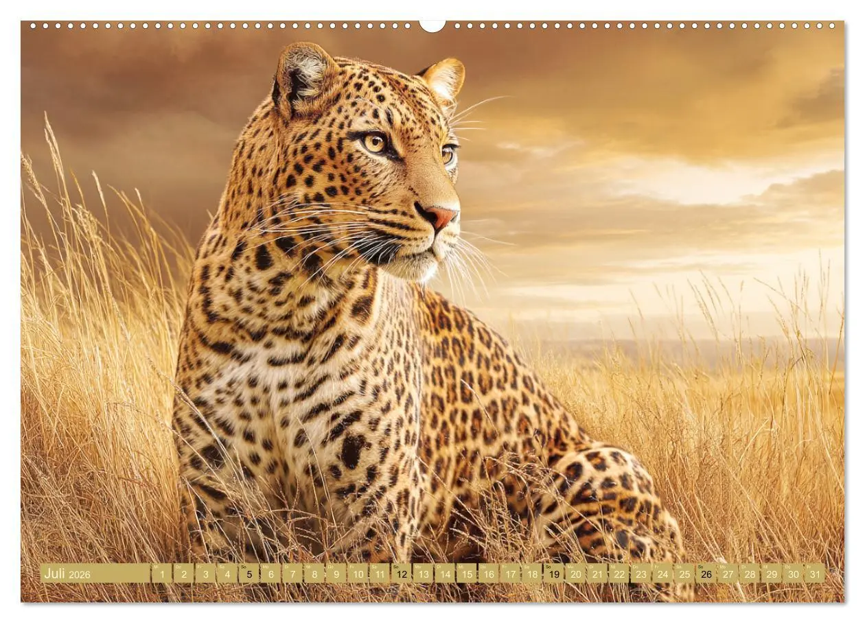 Bild: 9783457647783 | Leoparden. Meister der Jagd im seidigen Fleckenfell (Wandkalender...