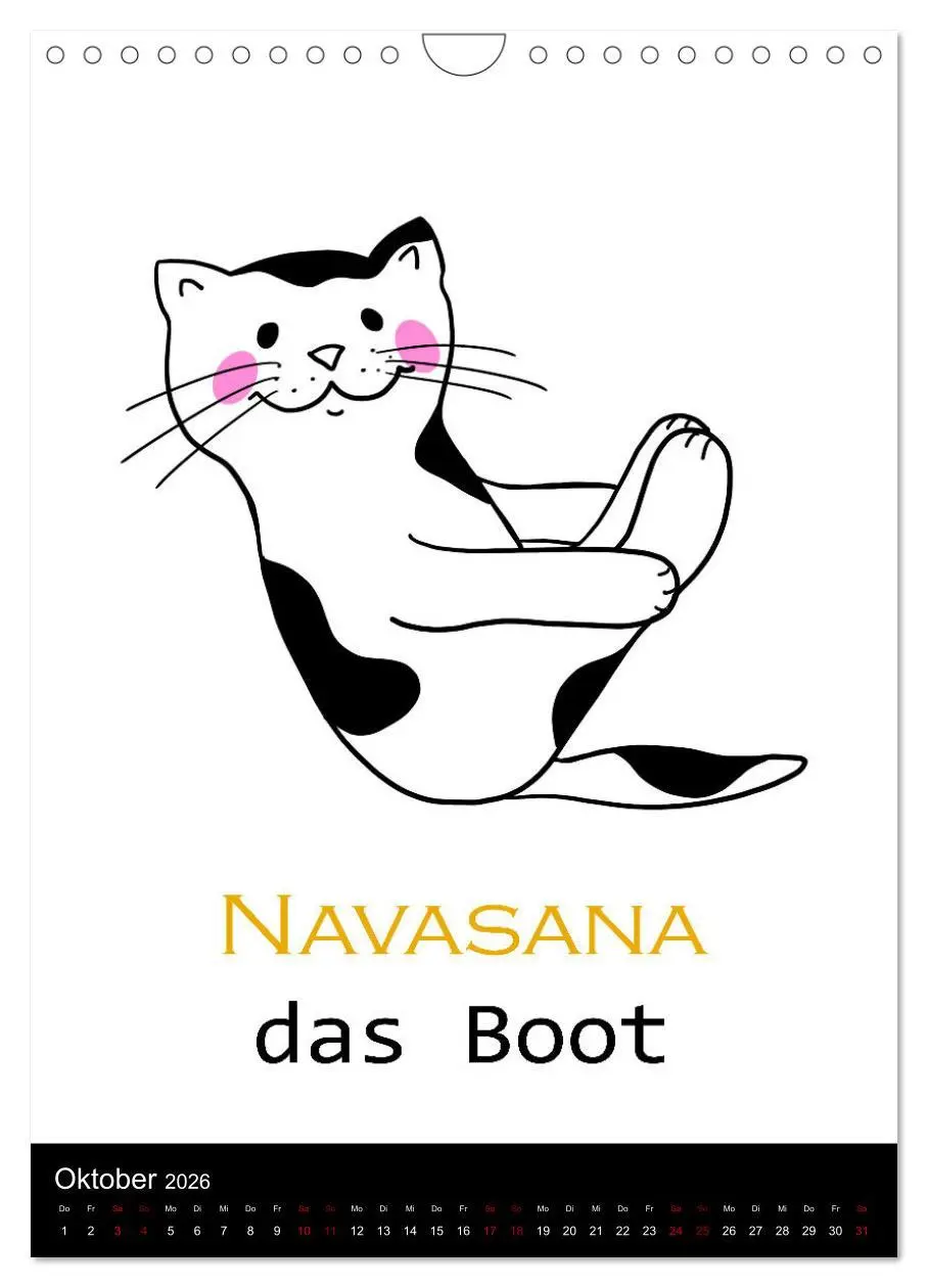 Bild: 9783516357783 | Yogakatzen - ganz entspannt im Hier und Jetzt (Wandkalender 2026...
