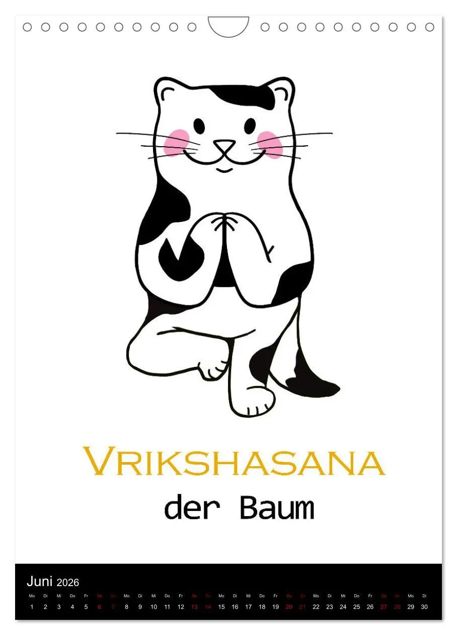 Bild: 9783516357783 | Yogakatzen - ganz entspannt im Hier und Jetzt (Wandkalender 2026...