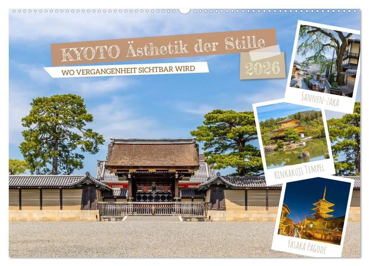 Cover: 9783516667783 | Kyoto - Ästhetik der Stille (Wandkalender 2026 DIN A2 quer),...